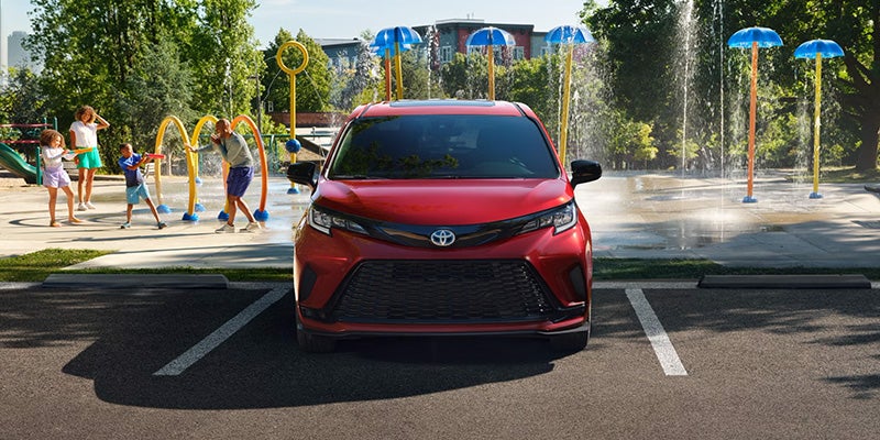 Red 2025 Toyota Sienna